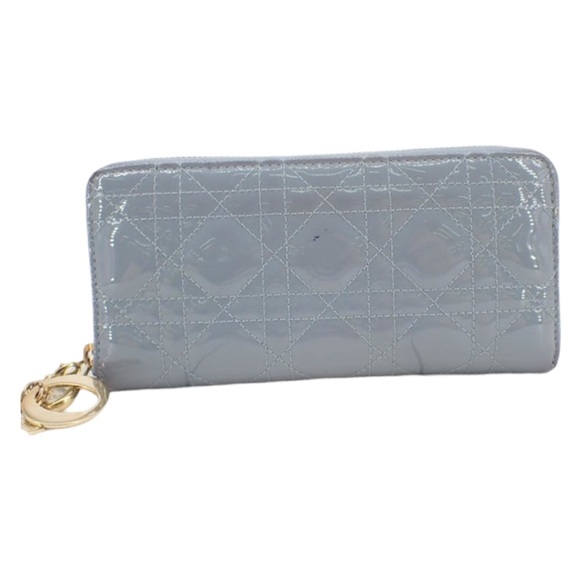 Lady Dior Cannage continental Wallet in Patent - Picture 3 of 10
